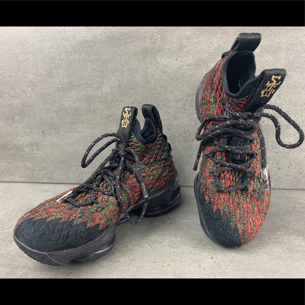 Nike Size 4Y LeBron 15 XV Youth GS Kids BHM Black History Month 943762-900